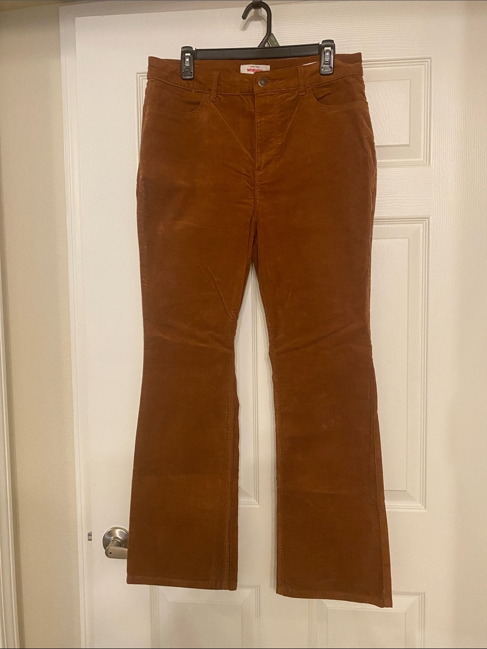 Wrangler Rust Brown Corduroy Bootcut Pants